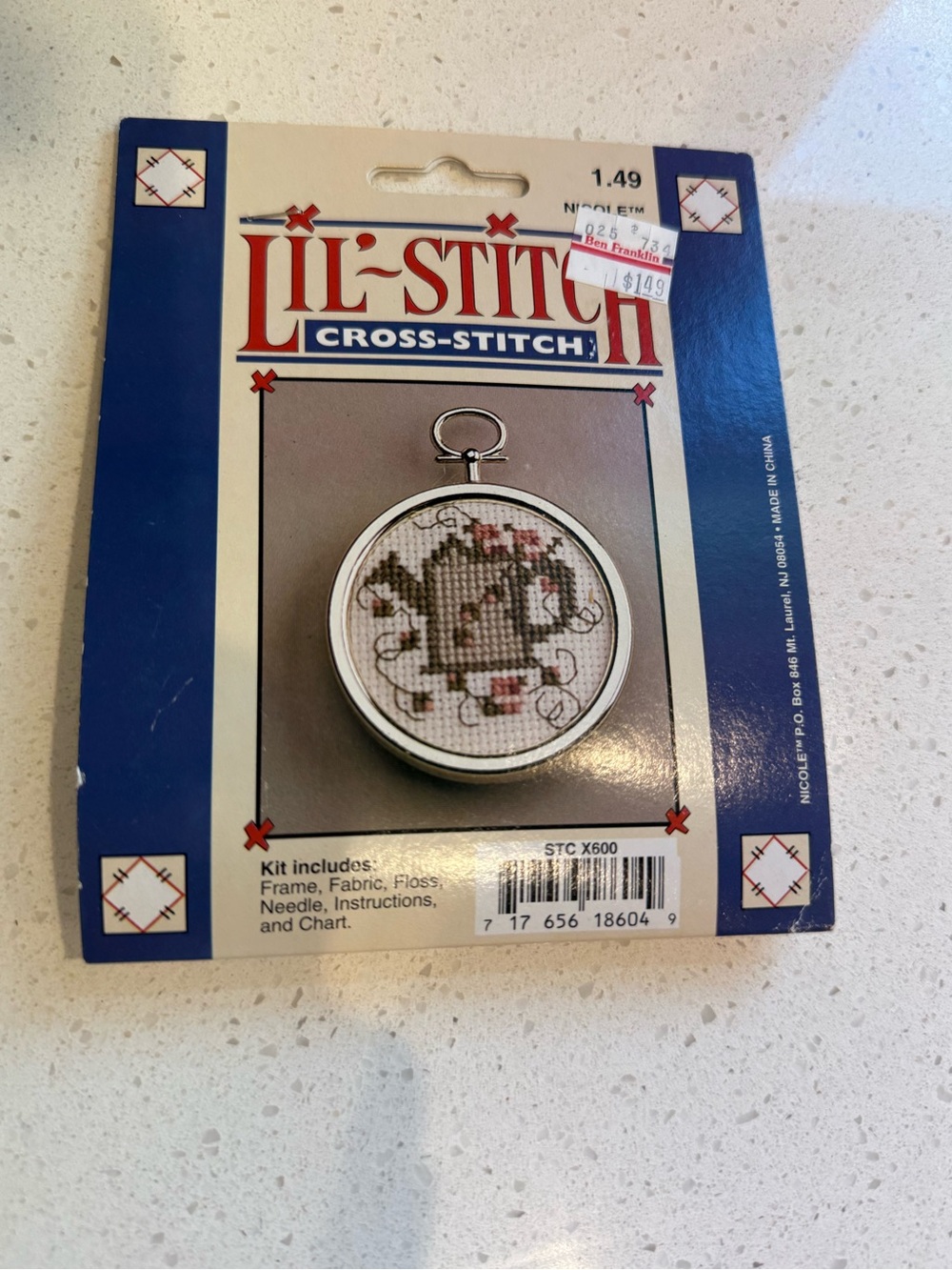 Vintage Nicole Lil' Stitch Counted Cross Stitch Kit